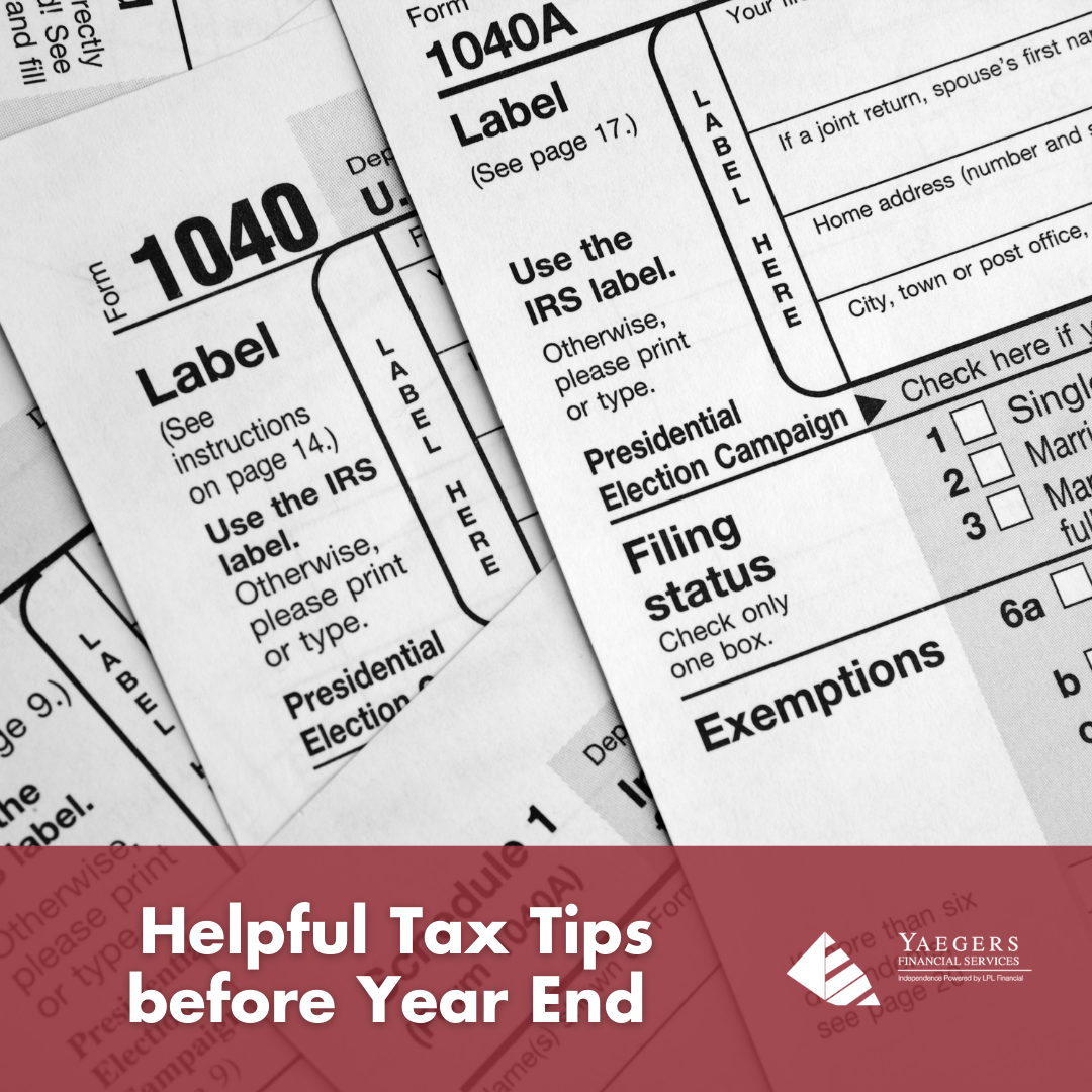 Helpful Tax Tips before Year End