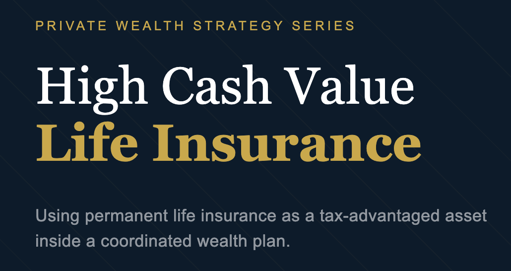 TFG Private Wealth Strategy - High Cash Value WL Insurance