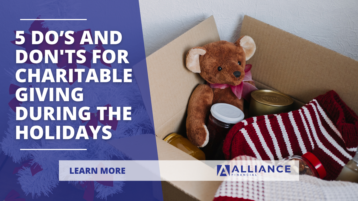 5 Do’s and Don'ts for Charitable Giving During the Holidays
