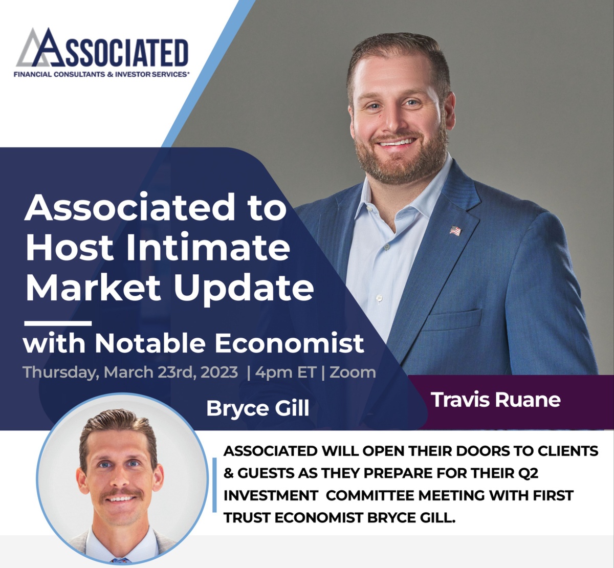 RSVP: Associated to Host Timely Market Update, Q&A with Notable Economist