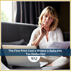The Fine Print Cost a Widow a $464,000 Tax Deduction