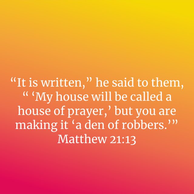 Matthew 21:13