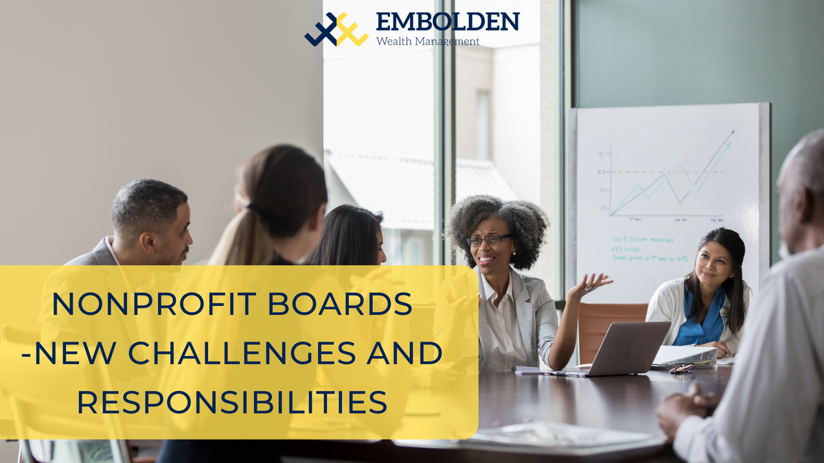 Nonprofit Boards -New Challenges and Responsibilities