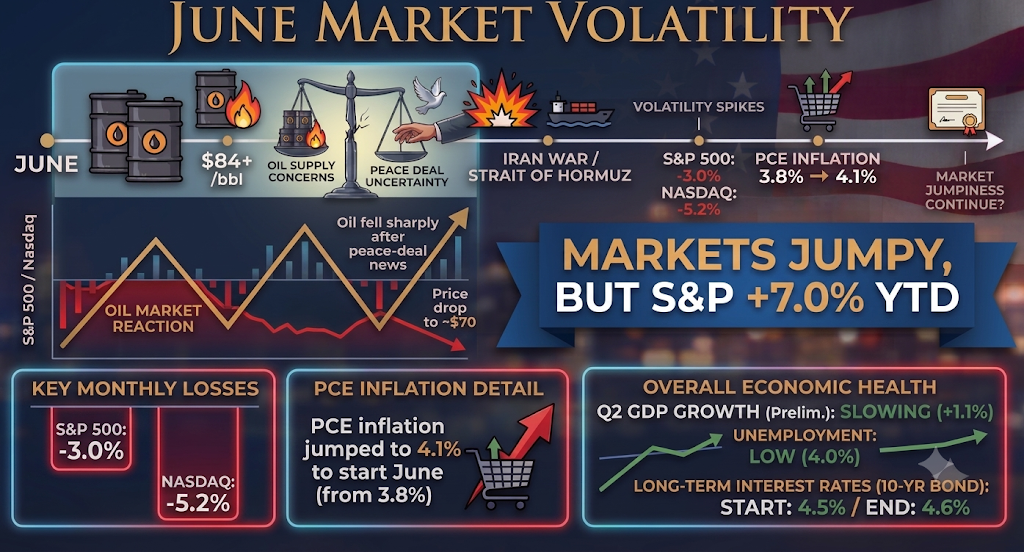Markets Take a June Swoon as Investors Continue Eyeing Good News & Bad