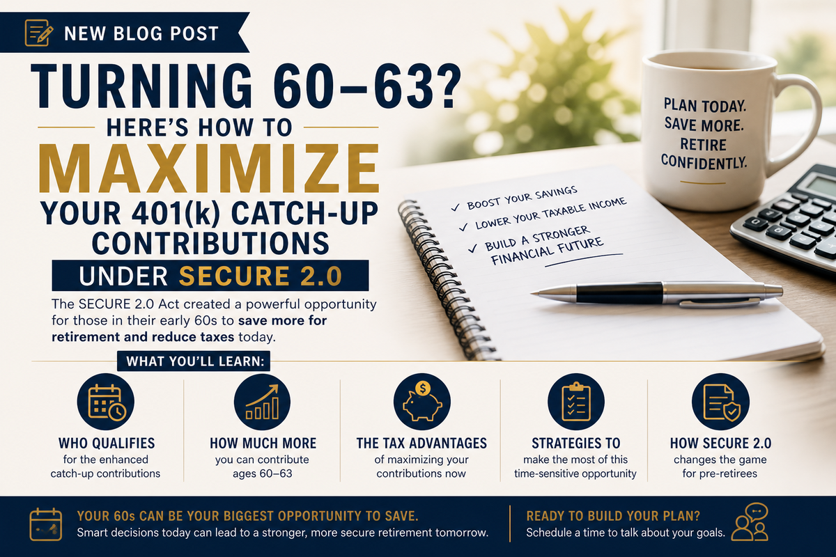 Turning 60–63? Here’s How to Maximize Your 401(k) Catch-Up Contributions Under SECURE 2.0