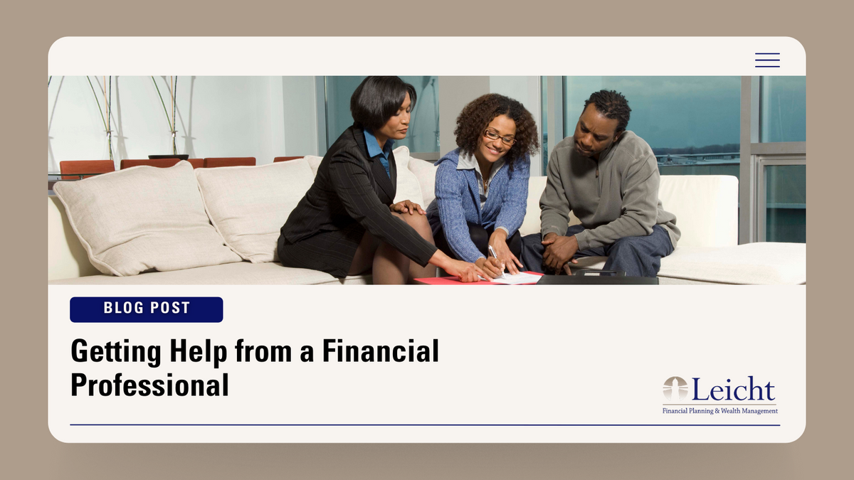 Getting Help from a Financial Professional