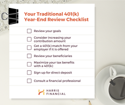 Your Traditional 401(k) Year-End Review Checklist
