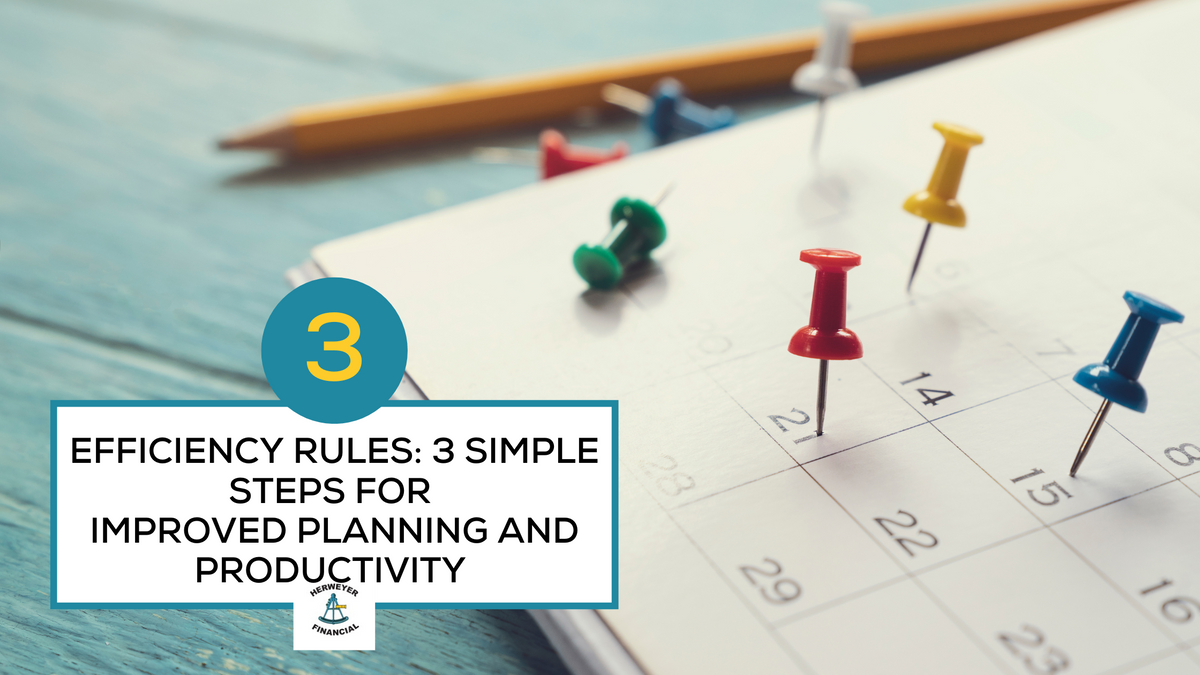 Efficiency Rules: 3 Simple Steps for Improved Planning and Productivity