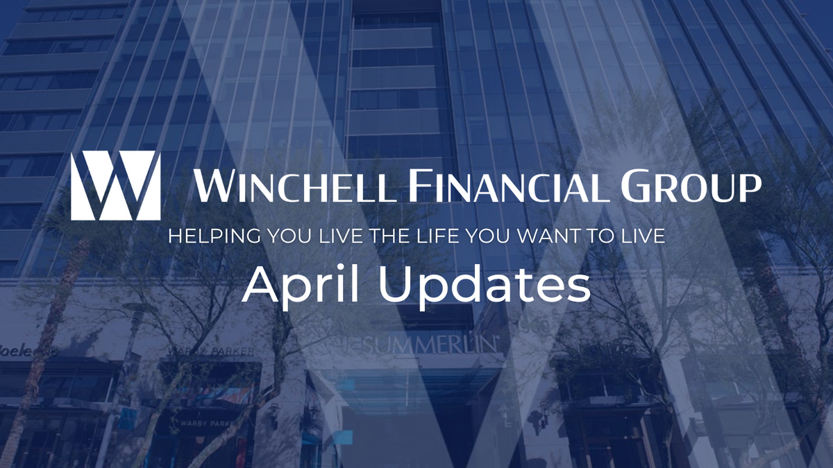 April Updates:  An Excellent First Quarter for Stocks