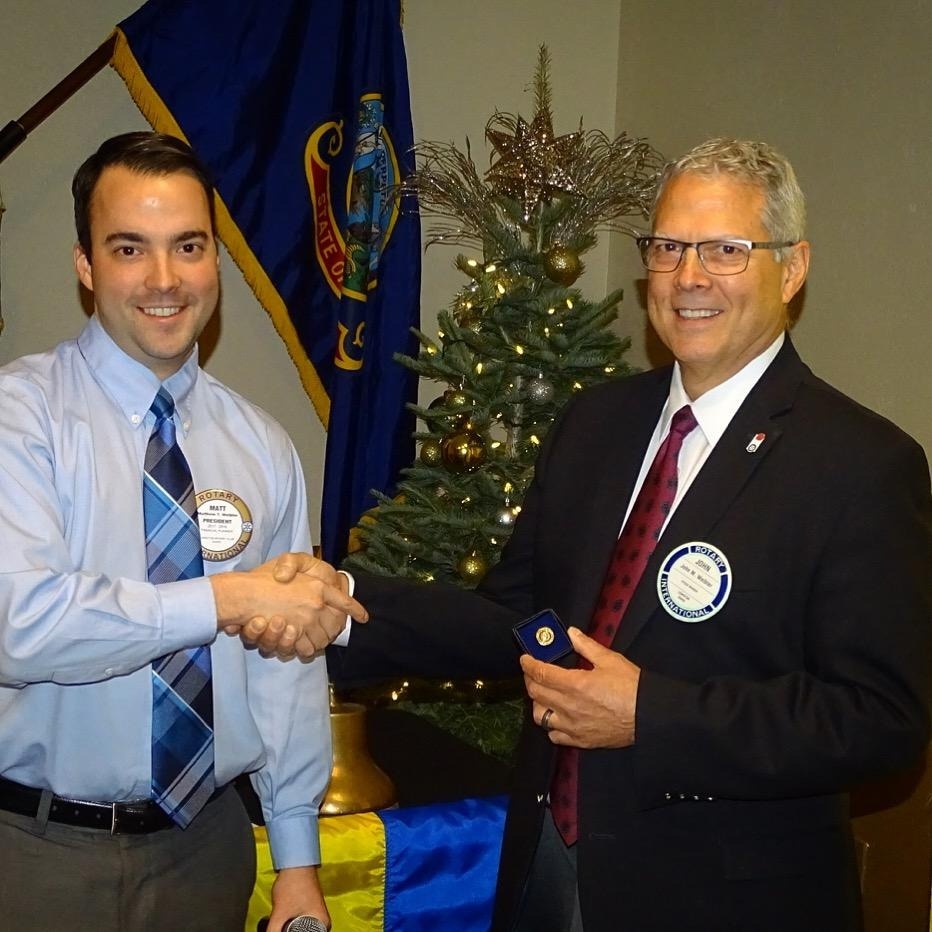 John Weibler is recognized as a Paul Harris Fellow