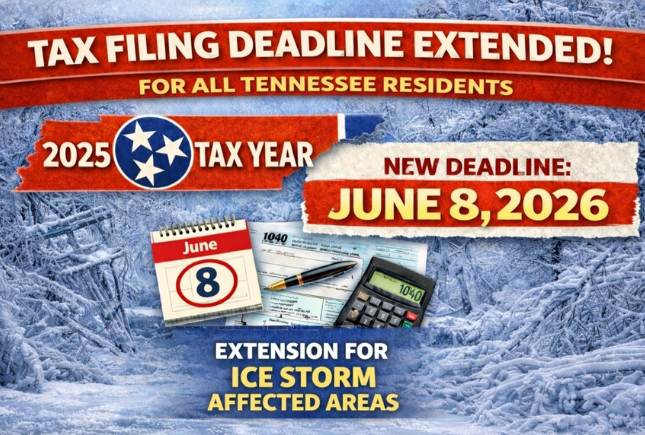 TN Federal Filing Tax Deadline Extended Further