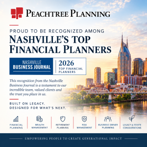 Peachtree Planning Recognized Among Nashville’s Top Financial Planners by Nashville Business Journal