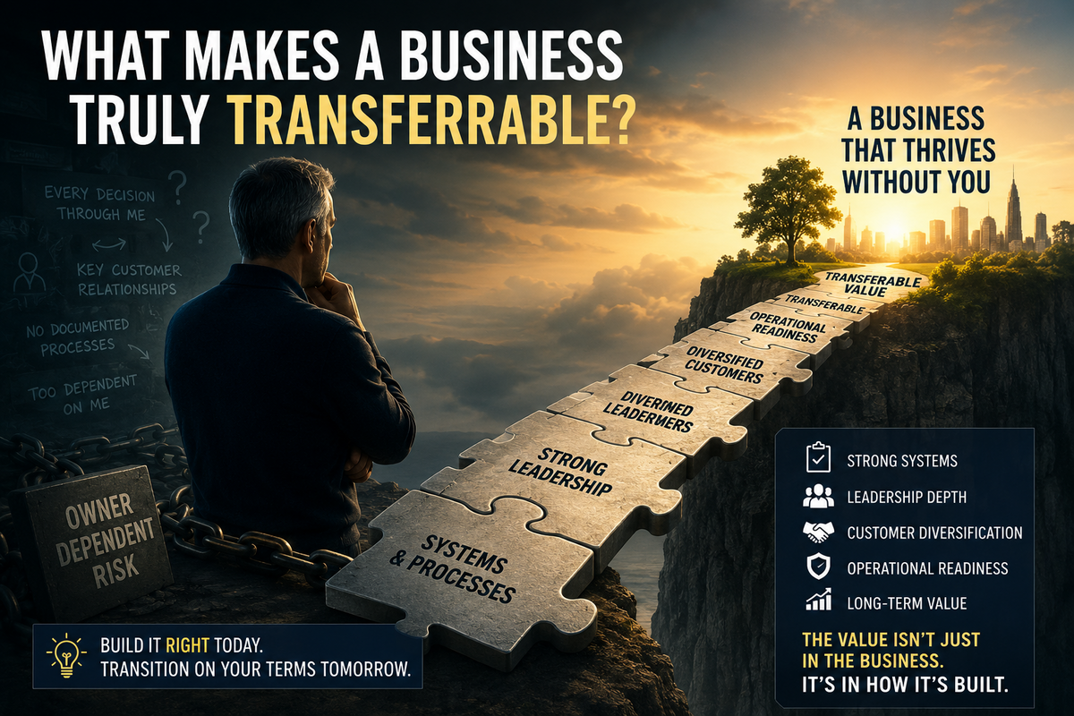 What Makes a Business Truly Transferable? The Value Buyers Pay For (Beyond Revenue)