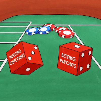 Investing Outcomes vs Betting Payouts