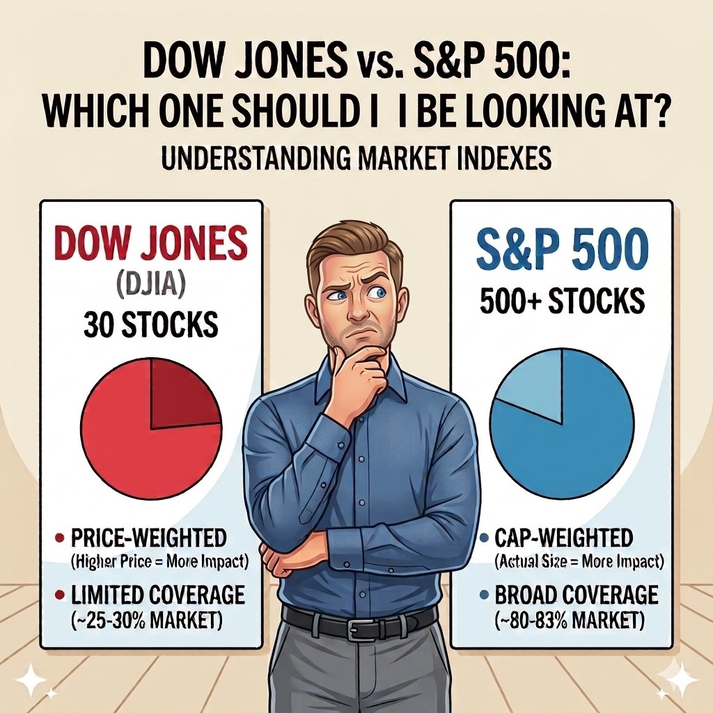Dow Jones vs S&P 500:  Which is King?