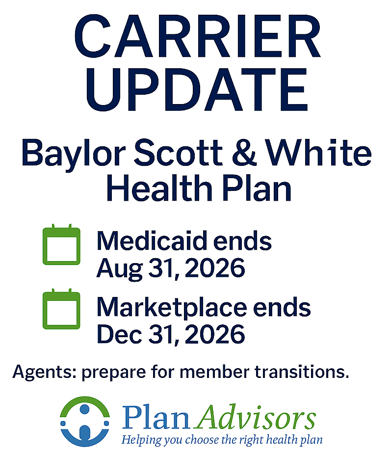 Baylor Scott & White Health Plan: Agent Update
