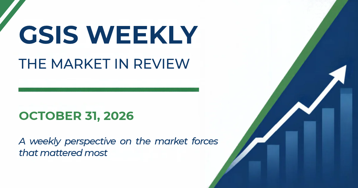 GSIS Weekly: The Market in Review - Week ended October 30, 2026