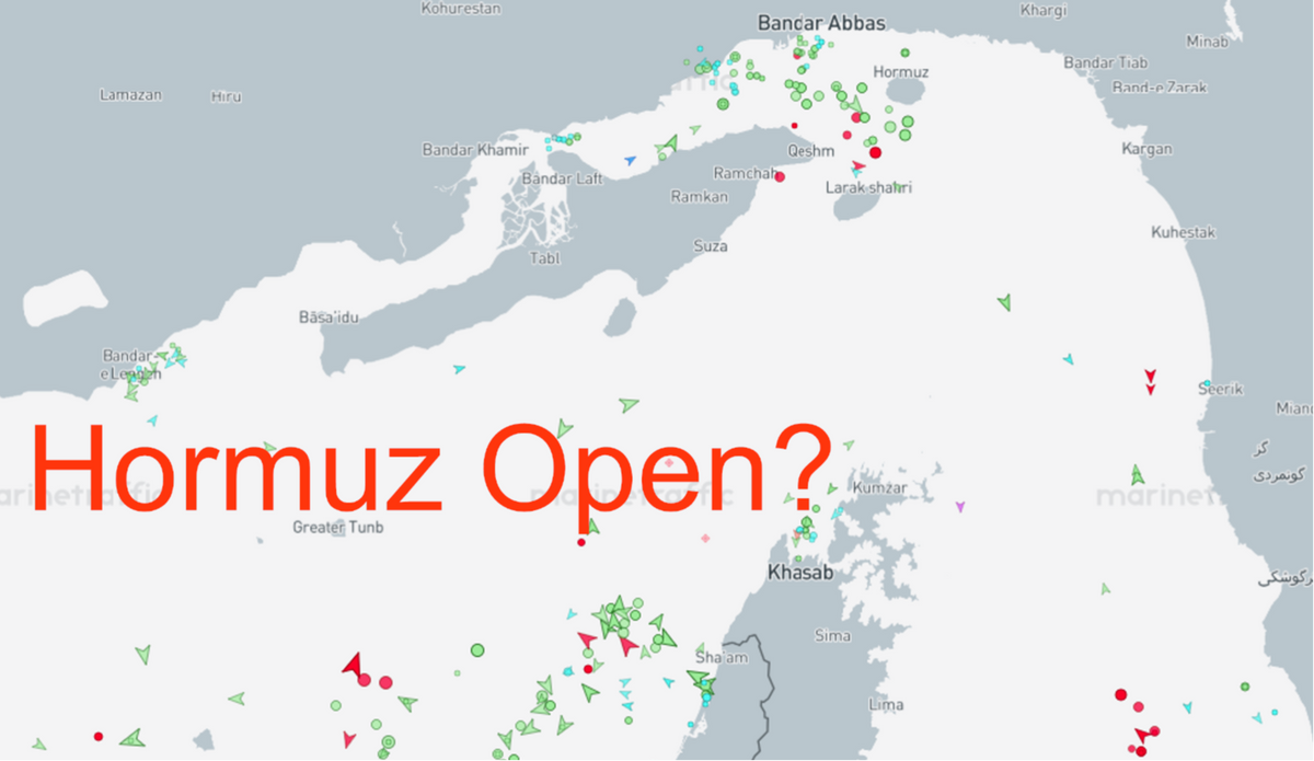 Hormuz Not So Open, AGAIN