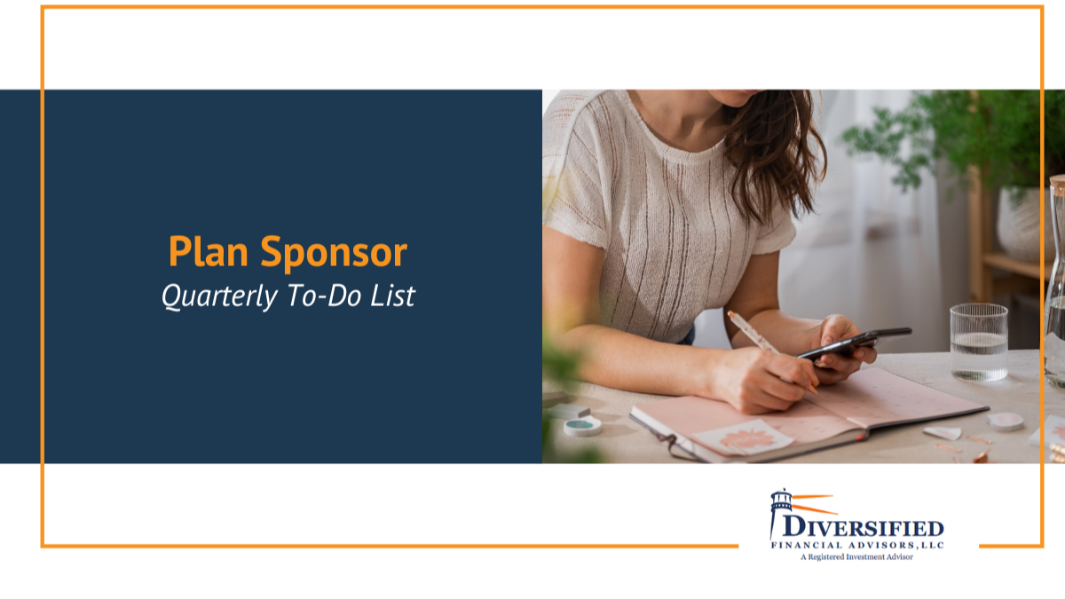 Plan Sponsor - Quarterly To-Do List