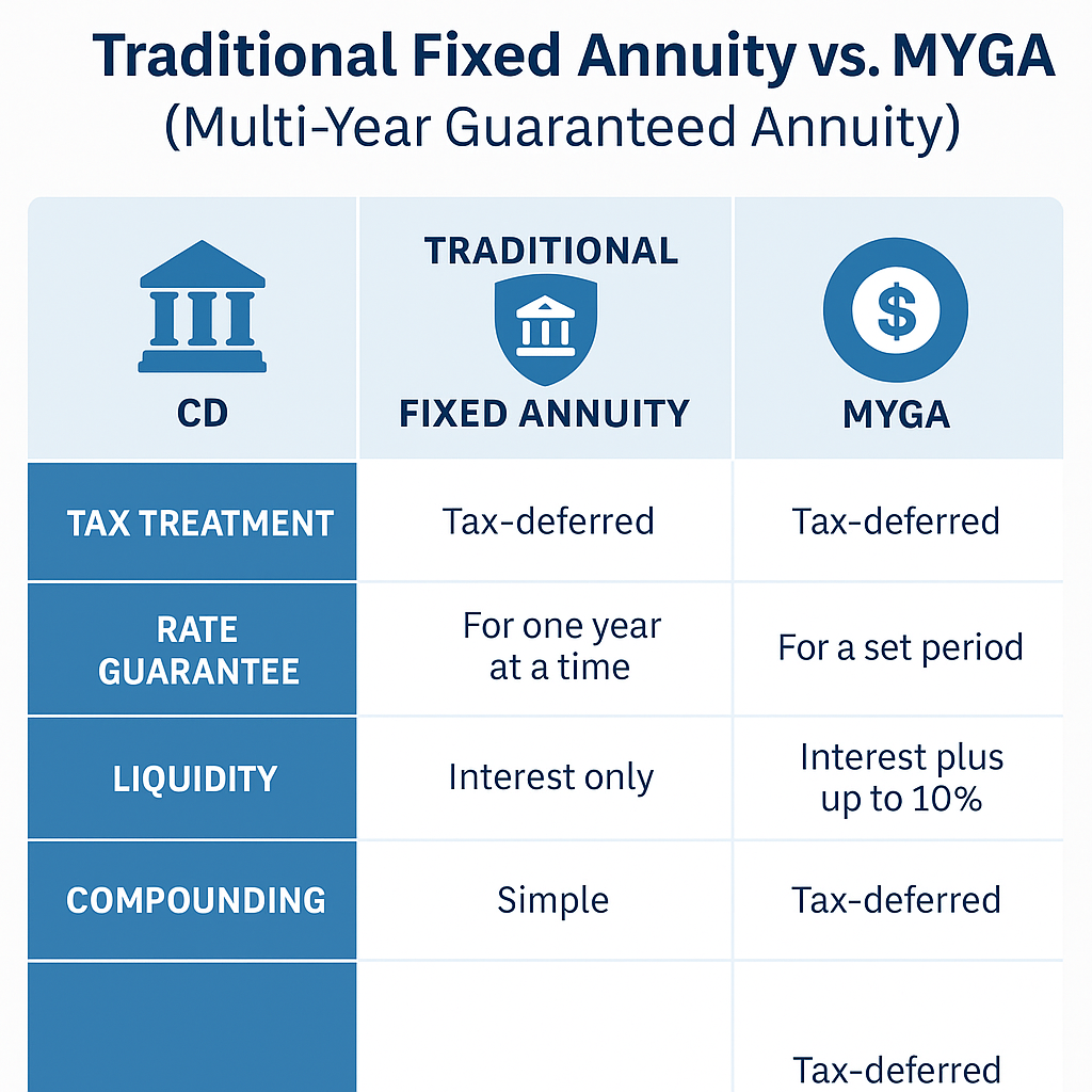 Traditional Fixed Annuities vs MYGAs