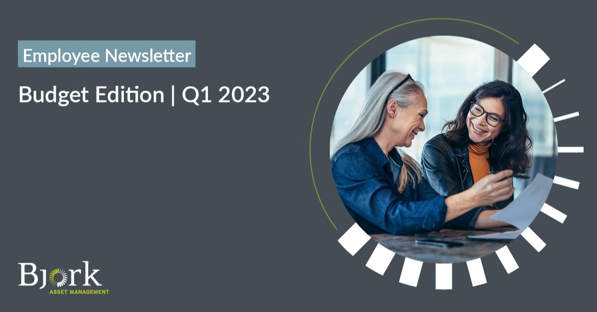 Q1 2023 Employee Newsletter: Budget Edition