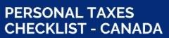 Tax return - checklist