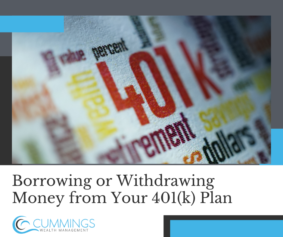 Borrowing or Withdrawing Money from Your 401k Plan