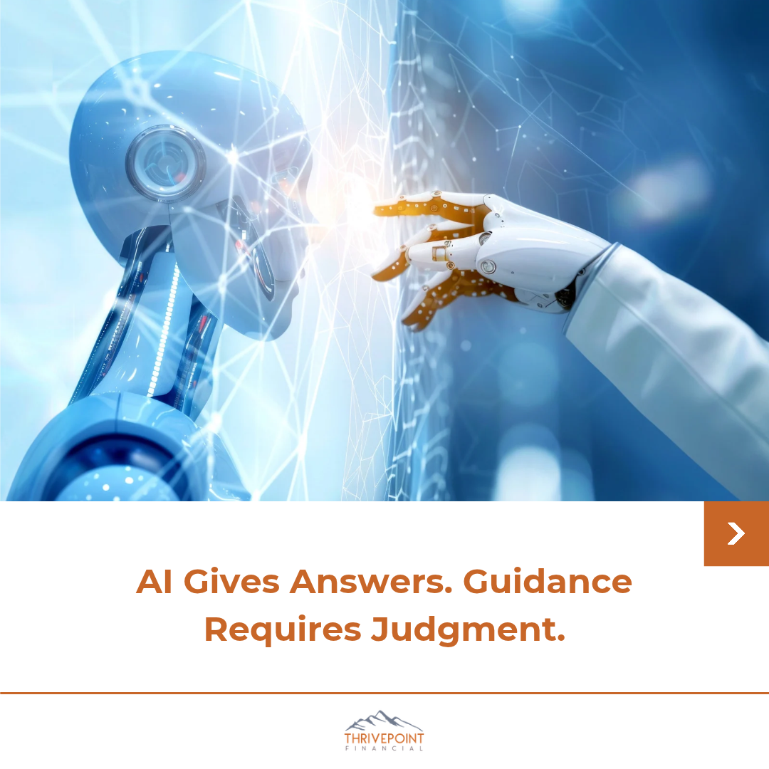 AI Gives Answers. Guidance Requires Judgment.