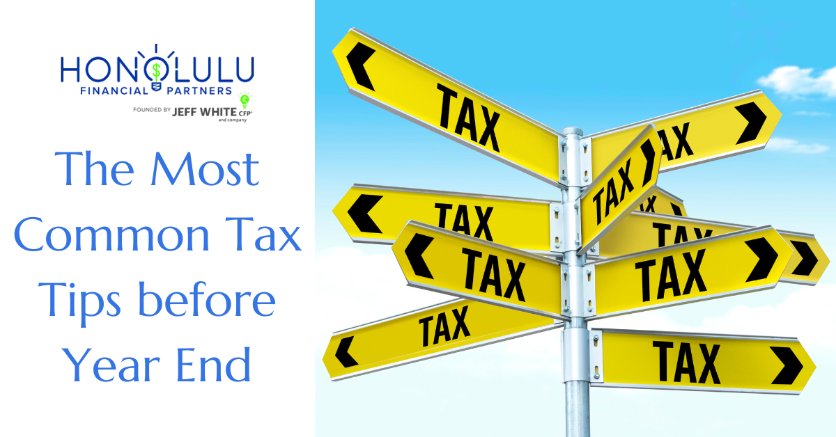 The Most Common Tax Tips before Year End