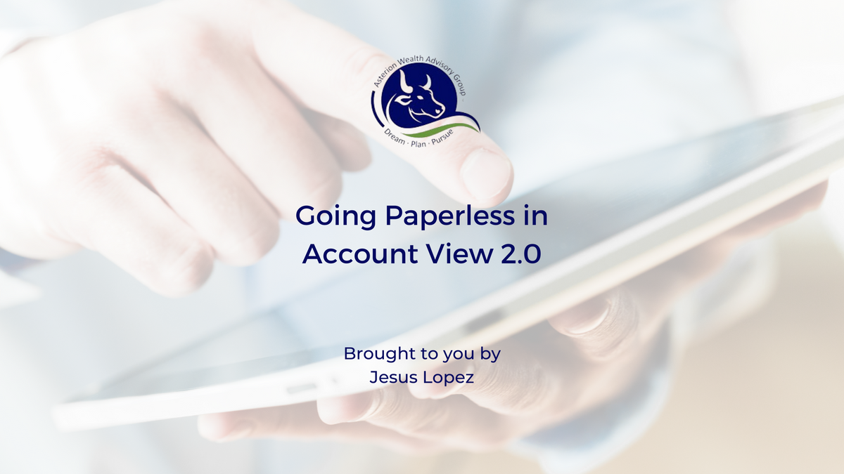 Going Paperless in Account View 2.0