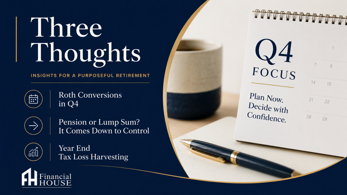 THREE THOUGHTS: What Needs to Happen In Q4