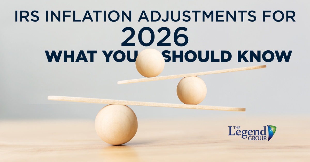 IRS Inflation Adjustments for 2026 - What You Should Know