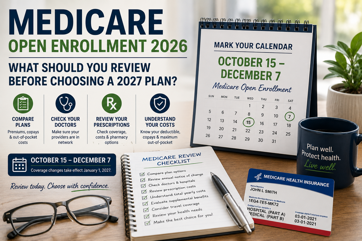 Medicare Open Enrollment 2026: What Should You Review Before Choosing a 2027 Plan?