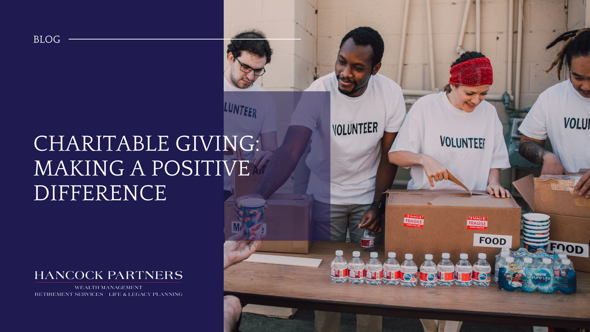 Charitable Giving: Making a Positive Difference | Hancock Partners