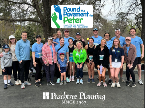 Peachtree Planning Proudly Supports the 2025 Pound the Pavement for Peter