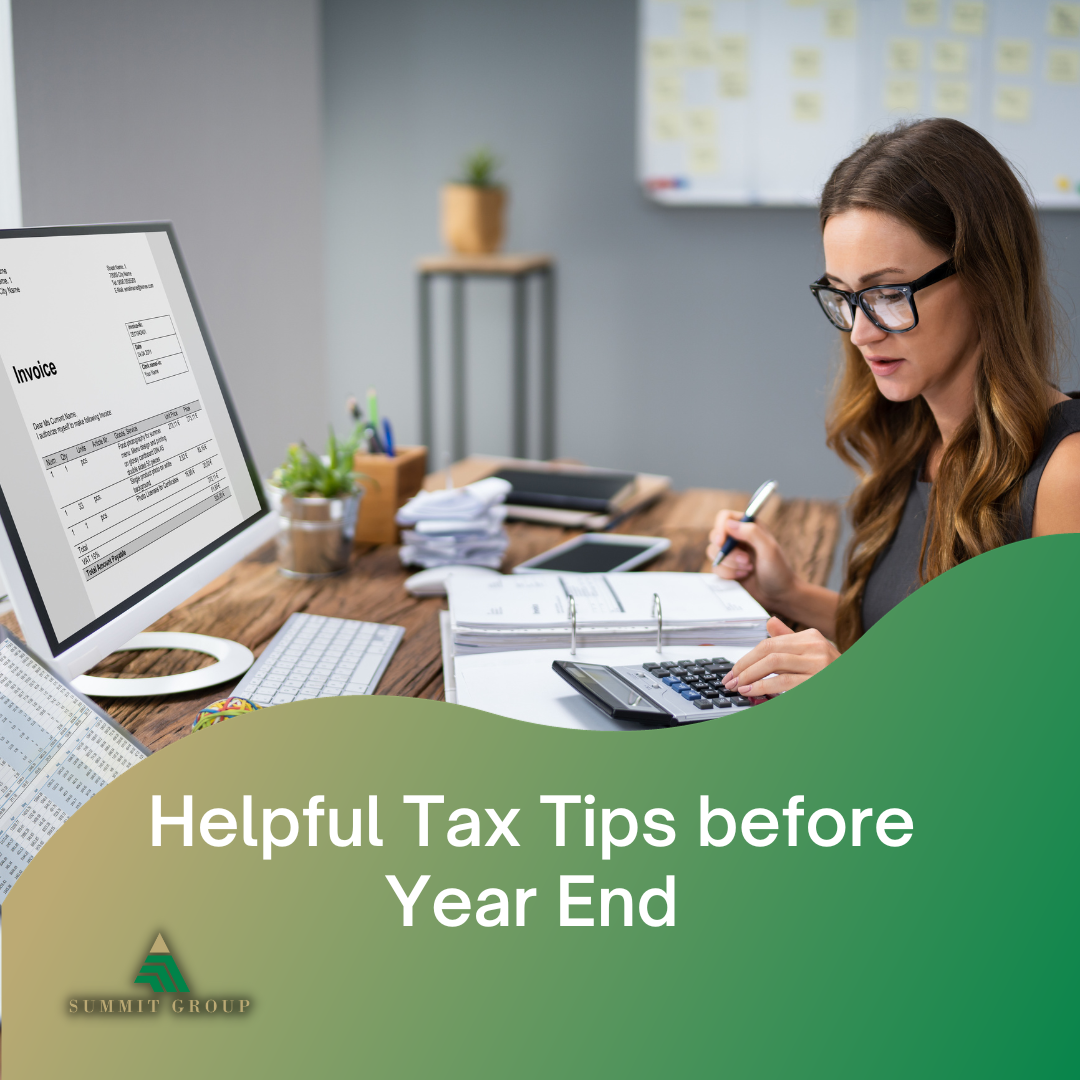 Helpful Tax Tips before Year End