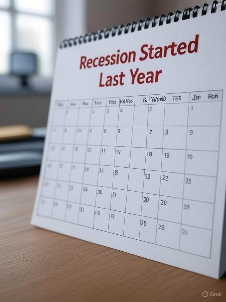 Did the Recession Start Last Year
