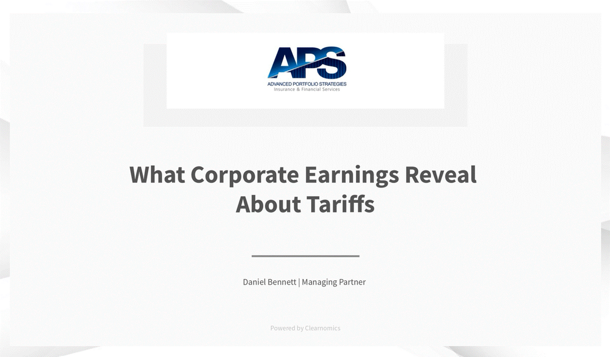 Insights Video: What Corporate Earnings Reveal About Tariffs