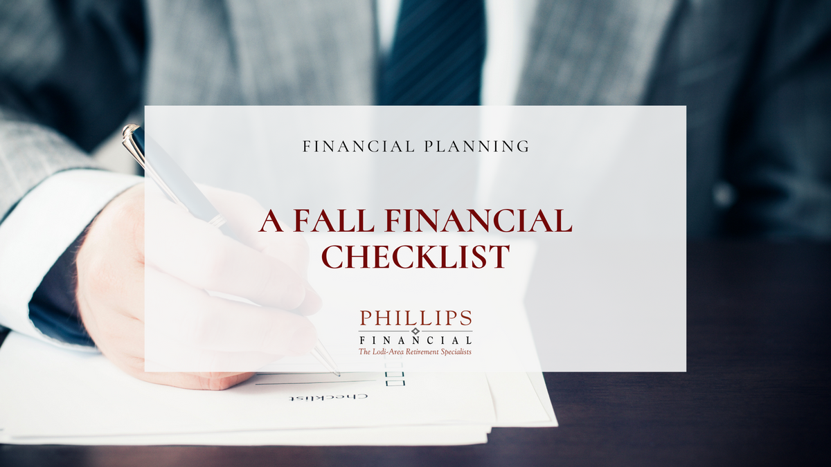 A Fall Financial Checklist