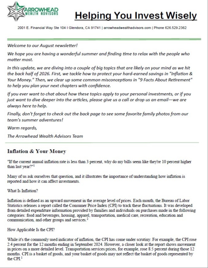 NEWSLETTER AUGUST 2026