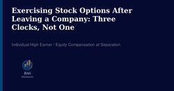 Exercising Stock Options After Leaving a Company: Three Clocks, Not One