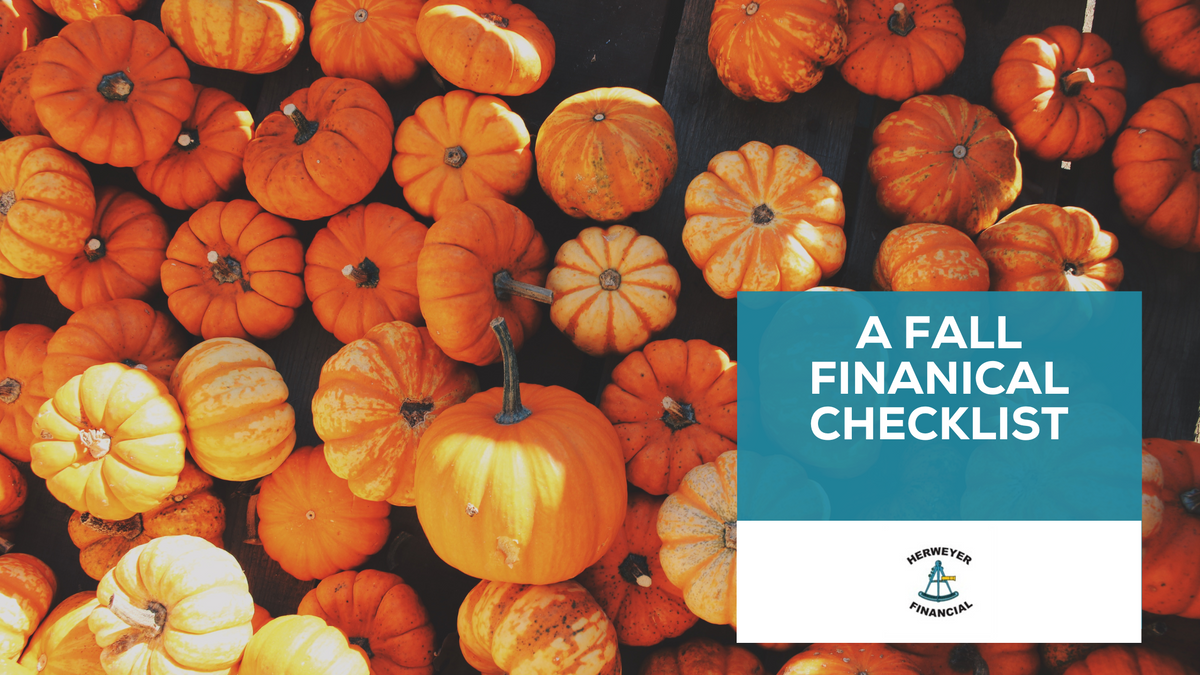 A Fall Financial Checklist