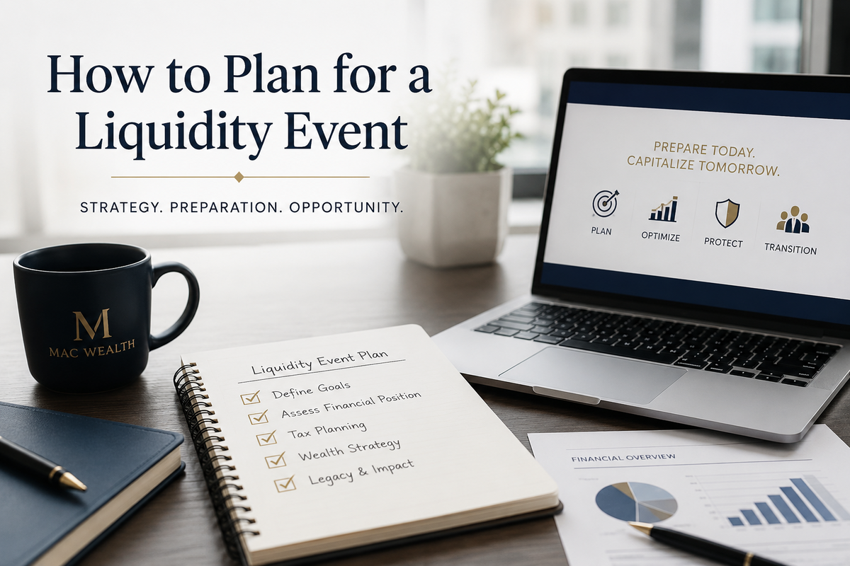 How to Plan for a Liquidity Event