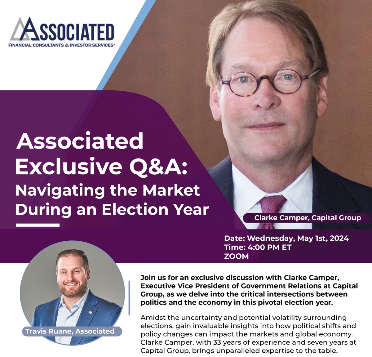 Associated to Host Exclusive Q&A on Navigating Markets During Election Year