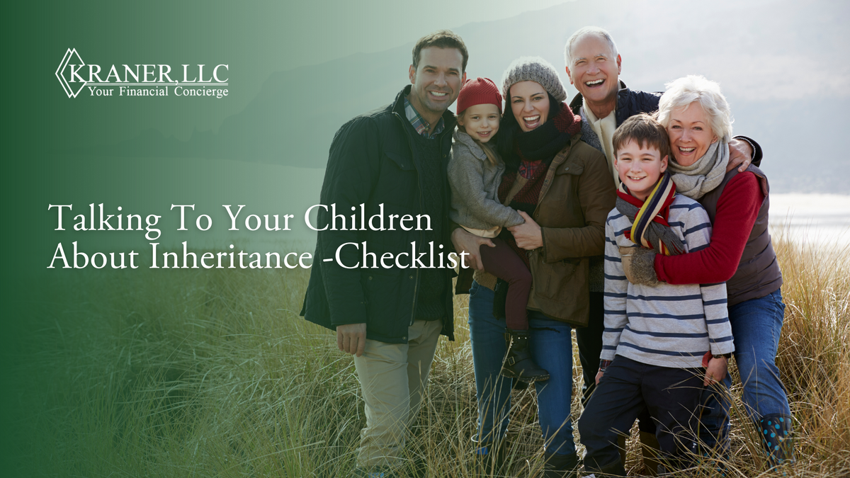 TALKING TO YOUR CHILDREN ABOUT INHERITANCE – Checklist