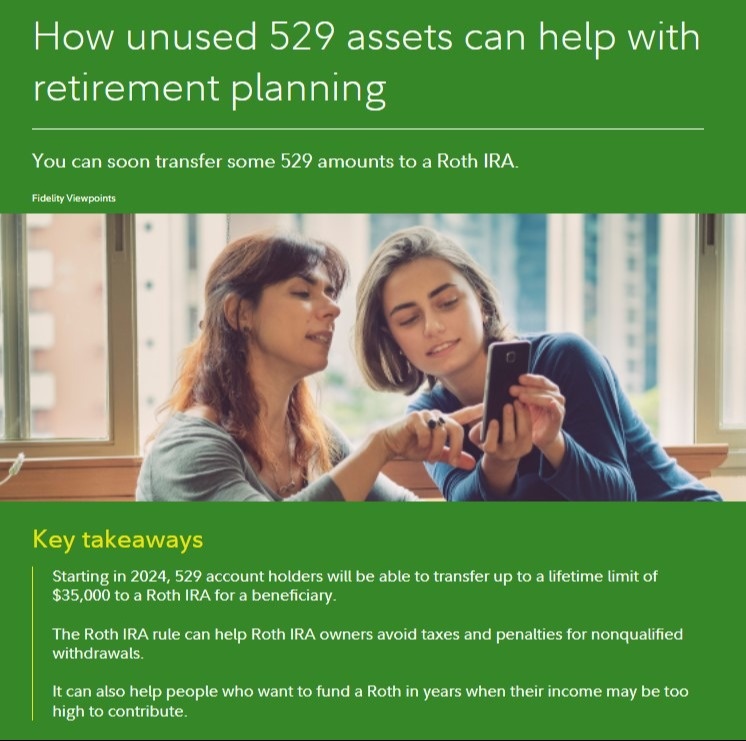 Converting 529 plans to Roth IRAs - coming soon!