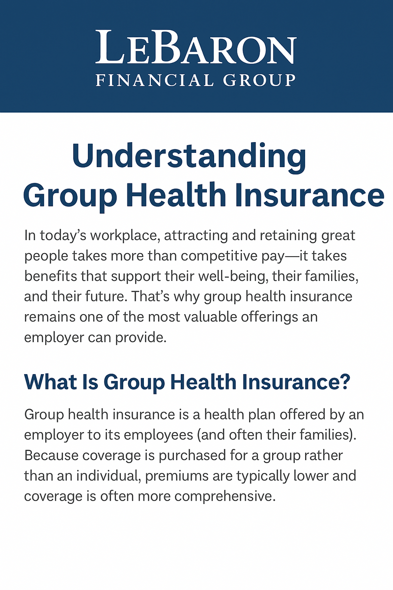 Group Health Insurance, A Smart Investment for your team!
