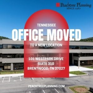 Peachtree Planning Announces Tennessee Office Relocation to 101 Westpark Drive, Suite 310, Brentwood