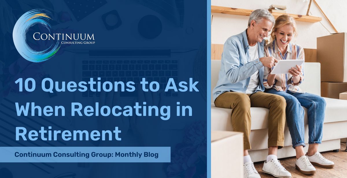 10 Questions to Ask When Relocating in Retirement