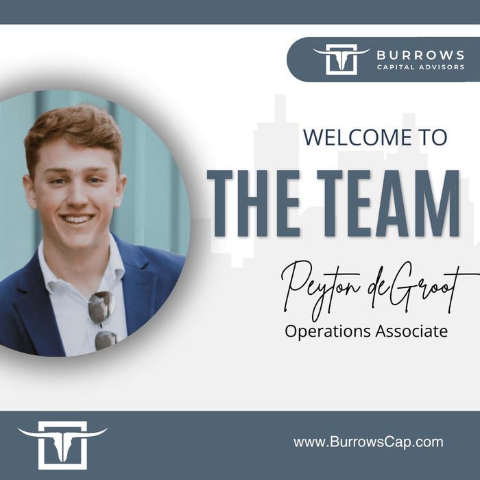 Welcome Peyton deGroot to Burrows Capital Advisors!